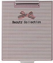 Mirror in Metal Case 85567, striped - Top Choice Beauty Collection Mirror — photo N1