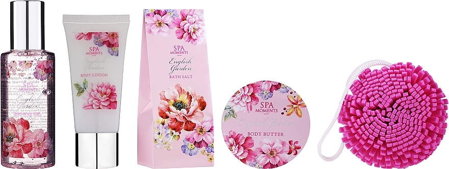 Set - Spa Moments English Garden (sh/gel/100ml + b/lot/60ml + b/oil/50 + salt/50g) — photo N2