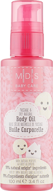 Organic Baby Massage Dry Oil - Mades Cosmetics M|D|S Baby Care Body Oil — photo N1