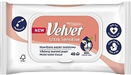 Fragrances, Perfumes, Cosmetics 敏感肌用ウェットトイレットペーパー - Velvet Moist Toilet Tissue Ultra Sensitive	