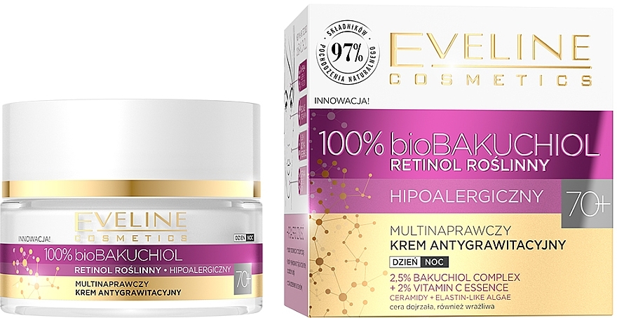 Multi-Repairing Face Cream 70+ - Eveline Cosmetics BioBakuchiol — photo N1