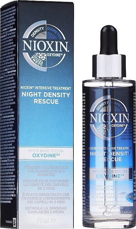 Thickening Hair Night Serum - Nioxin Night Density Rescue Serum — photo N2