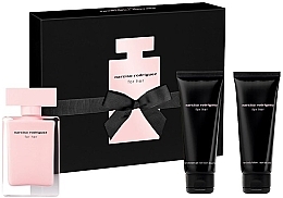 Fragrances, Perfumes, Cosmetics Narciso Rodriguez For Her - Set (edt/50ml + b/lot/75ml + sh/gel/75ml)