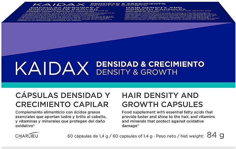 Vitamin & Mineral Hair Complex - Kaidax Hair Density & Growth Capsules — photo N1