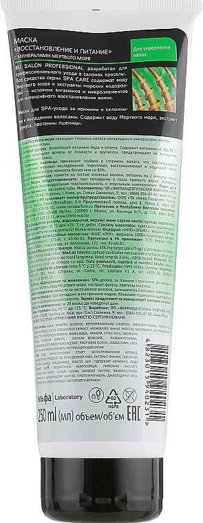 SPA Care Mask for Damaged Hair - Salon Professional Spa Care Nutrition — photo N2