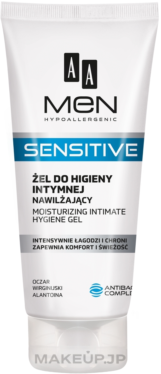 Moisturizing Intimate Wash Gel - AA Men Sensitive Moisturizing Gel For Intimate Hygiene  — photo 200 ml