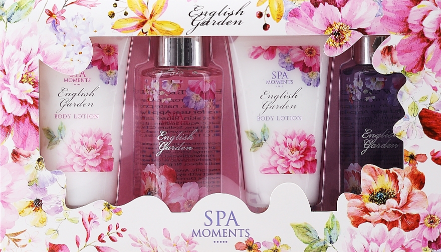 Set - Spa Moments English Garden (sh/g/100ml + sh/g/100ml + b/lot/60ml + b/lot/60ml) — photo N2