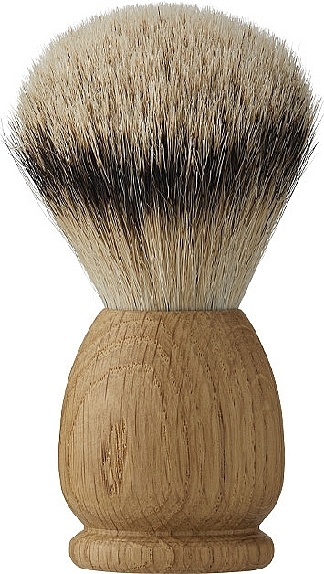 Shaving Brush, large - Acca Kappa Apollo Oak Wood Superior Silver Badger Shaving Brush — photo N1
