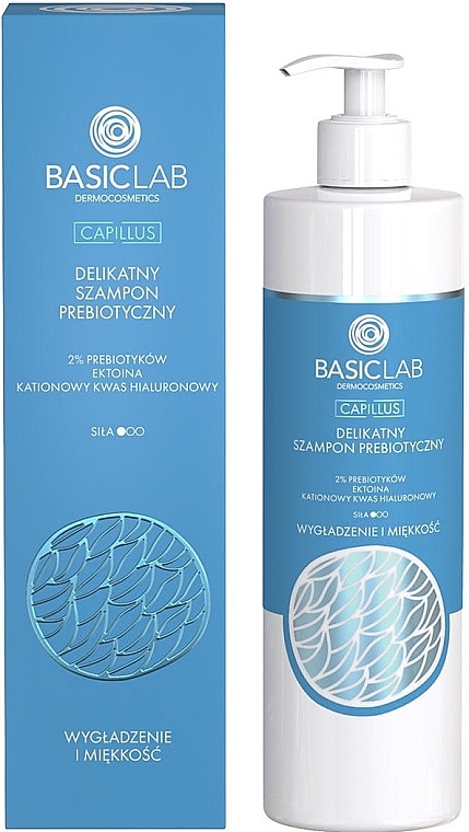 Gentle Prebiotic Hair Shampoo - BasicLab Dermocosmetics Capillus — photo N1