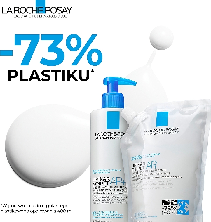 AP+ Cleansing Face & Body Cream Gel - La Roche-Posay Lipikar Syndet AP+ (refill) — photo N7