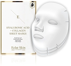 Set - Eclat Skin London Hyaluronic Acid & Collagen (f/mask/3x3pcs) — photo N2