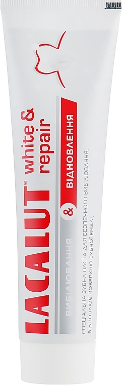 Whitening & Restoring Toothpaste +33% - Lacalut White & Repair — photo N1