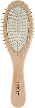 Fragrances, Perfumes, Cosmetics Massage Hair Brush, HB-03-05, wooden, oval, small - Beauty LUXURY