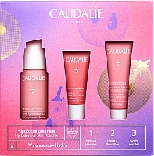 Fragrances, Perfumes, Cosmetics Set - Caudalie Vinosource-Hydra (ser/30ml + cr/15ml + mask/15ml)