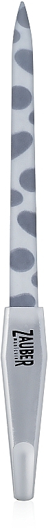 Metallic Nail File, 03-025A, grey with circles - Zauber — photo N3