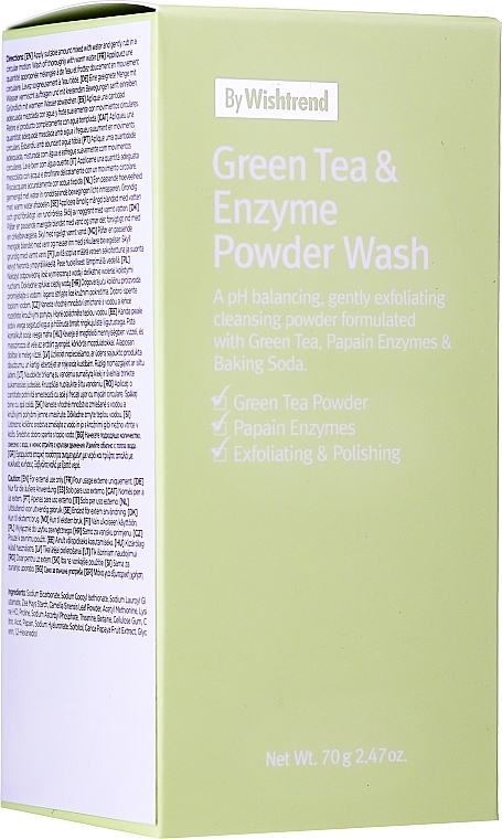 Green Tea & Enzyme Facial Powder Wash - By Wishtrend Green Tea & Enzyme Powder Wash — photo N3