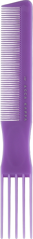 Hair Brush, 7255, purple - Acca Kappa Pettine Basic a Forchetta — photo N1