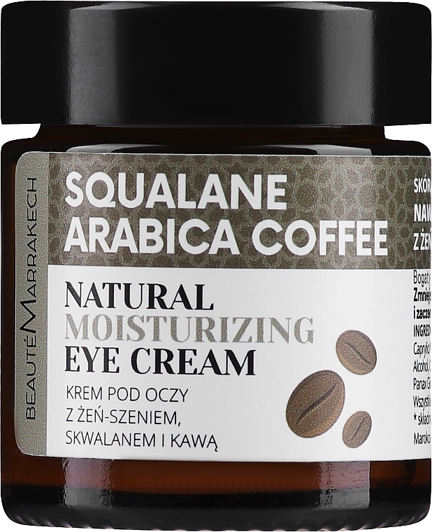 Organic Eye Cream with Moroccan Coffee - Beaute Marrakech Natural Moisturizing Eye Cream — photo N2