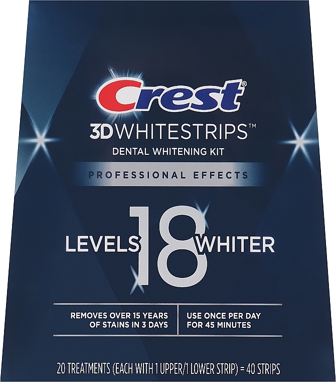 Whitening Tooth Strips - Crest Whitestrips 3D Professional Effects — photo N1