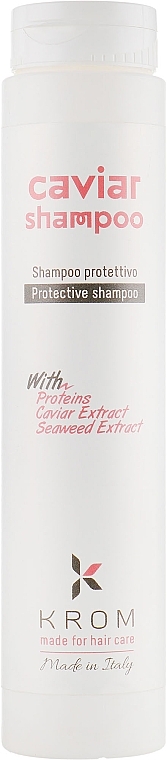 Protective Shampoo with Proteins, Caviar Extract & Seaweed Extract - Krom Caviar Shampoo — photo N2