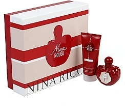 Fragrances, Perfumes, Cosmetics Nina Ricci Nina Rouge - Set (edt/80 ml + b/lot/100 ml)