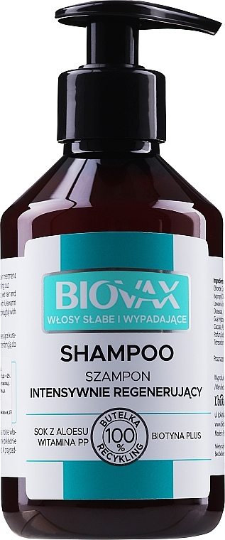 Anti Hair Loss Shampoo - Biovax Anti-Hair Loss Shampoo — photo N1