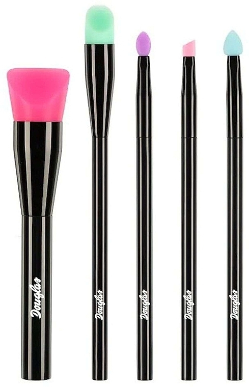 Makeup Brush Set, 5 pcs - Douglas Silicone Brush Set — photo N1