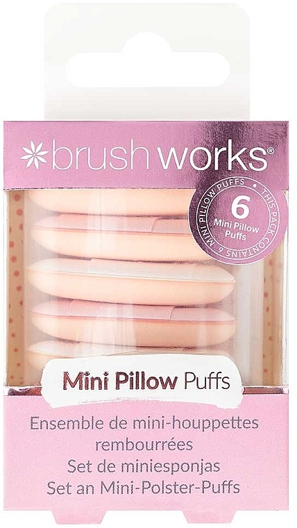 Mini Powder Puff Set - Brushworks Mini Pillow Puffs — photo N1
