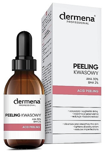 Professional Acidic Peeling - Dermena Professional AHA 30% BHA 2% Acid Peeling — photo N2