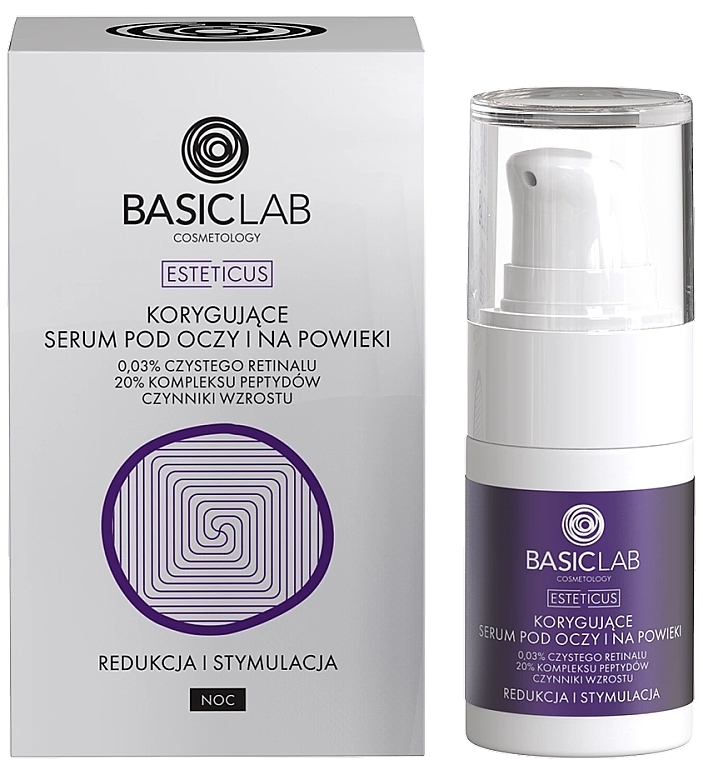 Recovery & Stimulation Specialized Night Corrective Eye Serum - BasicLab Dermocosmetics Aesthetic — photo N1