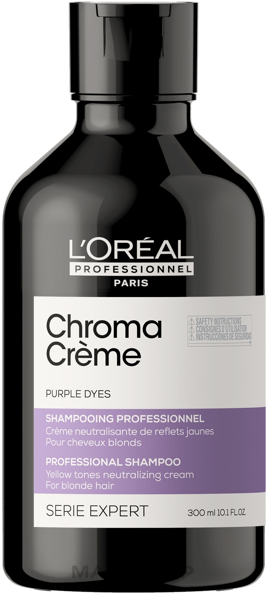Purple Cream Shampoo - L'Oreal Professionnel Serie Expert Chroma Creme Professional Shampoo Purple Dyes — photo 300 ml