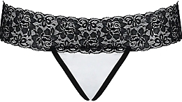 Thong “Kalypso”, black/white - Passione — photo N1