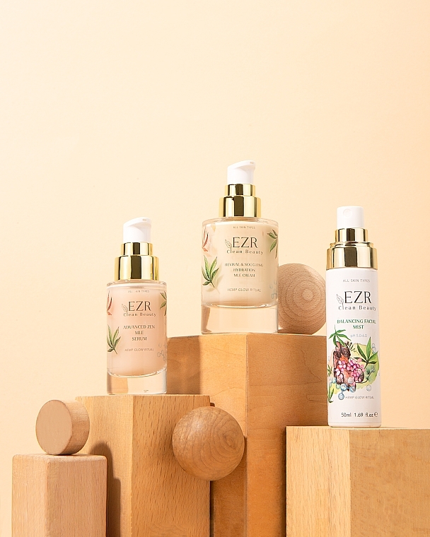 Set "Skin ZEN Ritual" - EZR Clean Beauty (f/cr/50ml + f/serum/30ml + f/mist/50ml) — photo N6