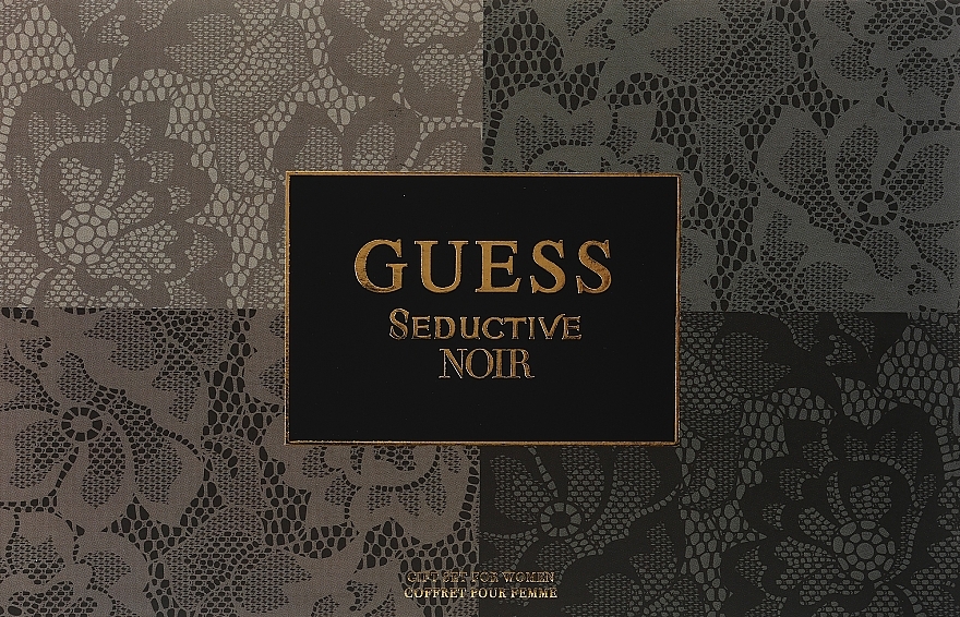 Guess Seductive Noir - Set (edt/75ml + b/lot/100ml + edt/15ml + bag/1pcs) — photo N3