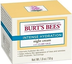 Night Face Cream - Burt's Bees Intense Hydration Night Cream — photo N1