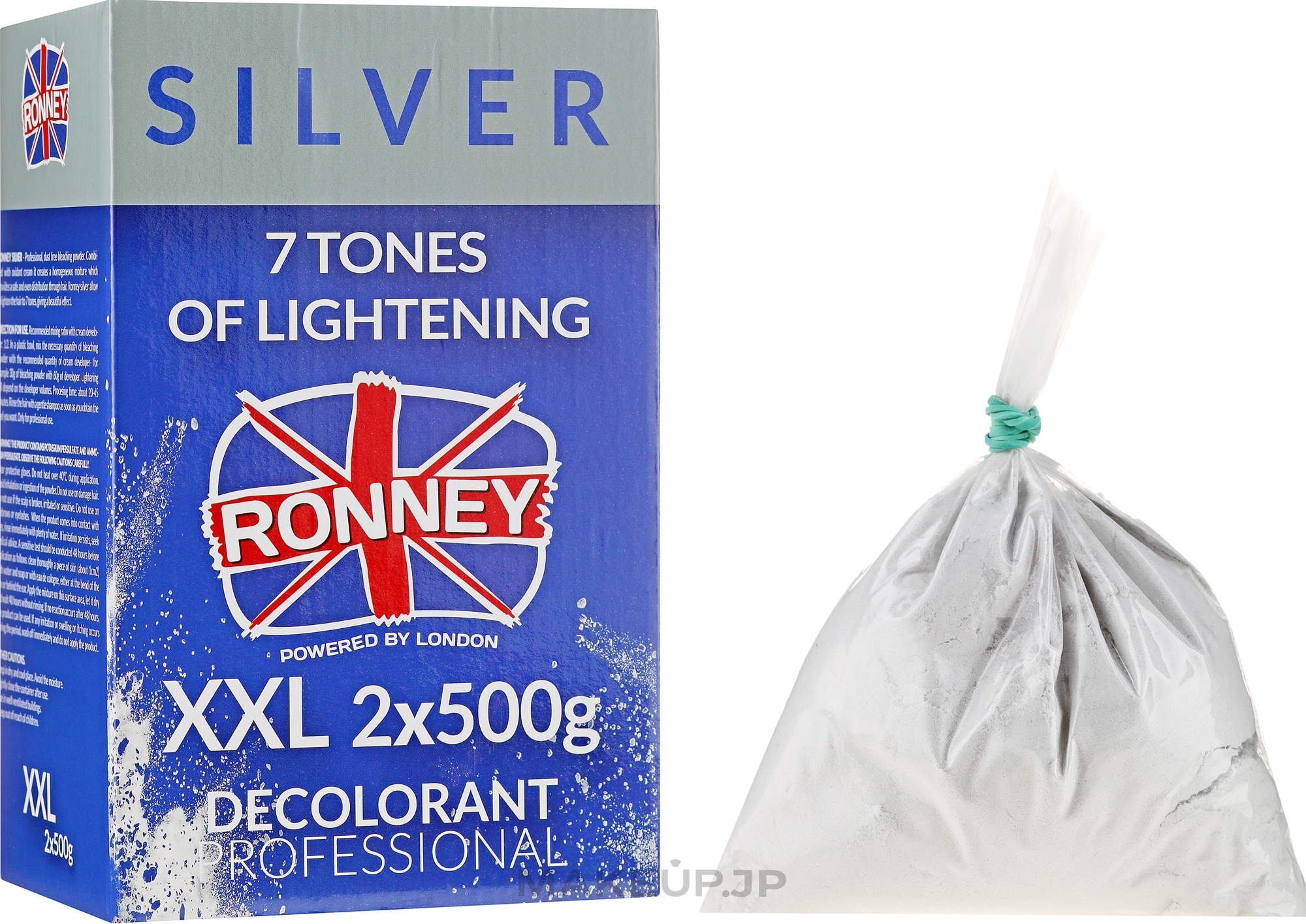 7 Tones of Lightening - Ronney Dust-Free Bleaching Powder Classic — photo 2 x 500g