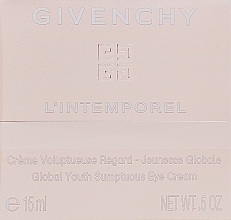 Fragrances, Perfumes, Cosmetics Eye Cream - Givenchy L`Intemporel Global Youth Sumptuous Eye Cream