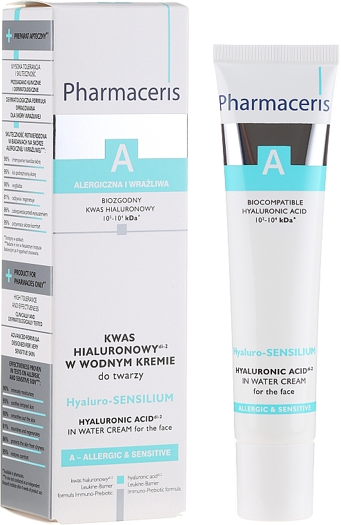 Hyaluronic Acid Water Cream - Pharmaceris A Hyaluro-Sensilium — photo N1