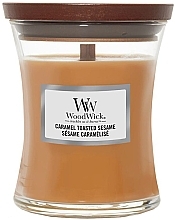 Fragrances, Perfumes, Cosmetics Scented Candle - WoodWick Caramel Toasted Sesame