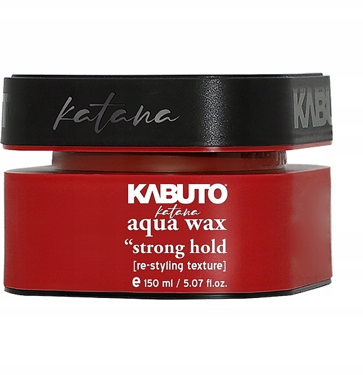 Hair Pomade - Kabuto Aqua Wax Red Strong Hold — photo N1