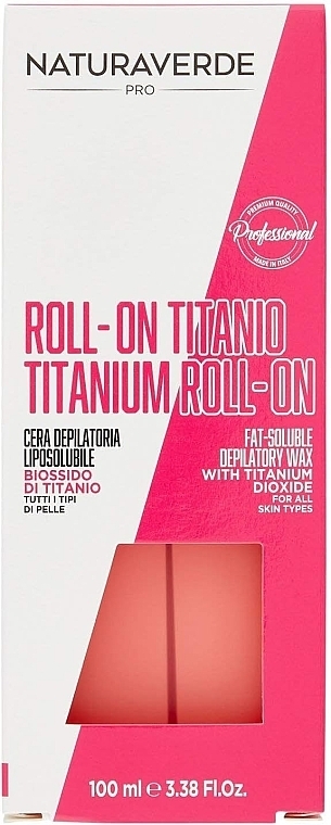 Depilatory Wax - Naturaverde Pro Titanium Roll-On Fat Soluble Depilatory Wax — photo N1