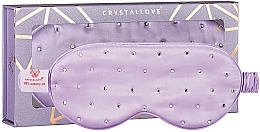 Silk Blindfold, lilac - Crystallove Silk Blindfold With Crystals Lilac — photo N1