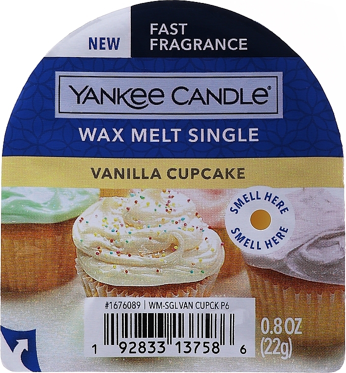 Scented Wax - Yankee Candle Vanilla Cupcake Wax Melt — photo N1