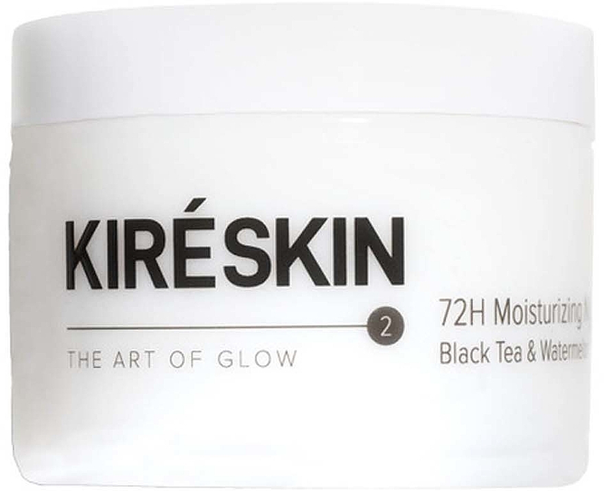 Moisturizing Night Face Mask - Kire Skin 72H Moisturizing Night Mask Black Tea & Watermelon — photo N1