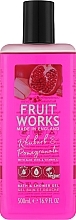 Shower Gel "Rhubarb and Pomegranate" - Grace Cole Fruit Works Rhubarb & Pomegranate — photo N1