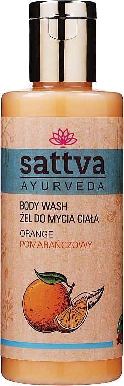 Orange Shower Gel - Sattva Ayurveda Body Wash Orange — photo N1
