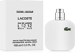 Lacoste Eau De L.12.12 Blanc - Eau de Toilette (tester without cap) — photo N2