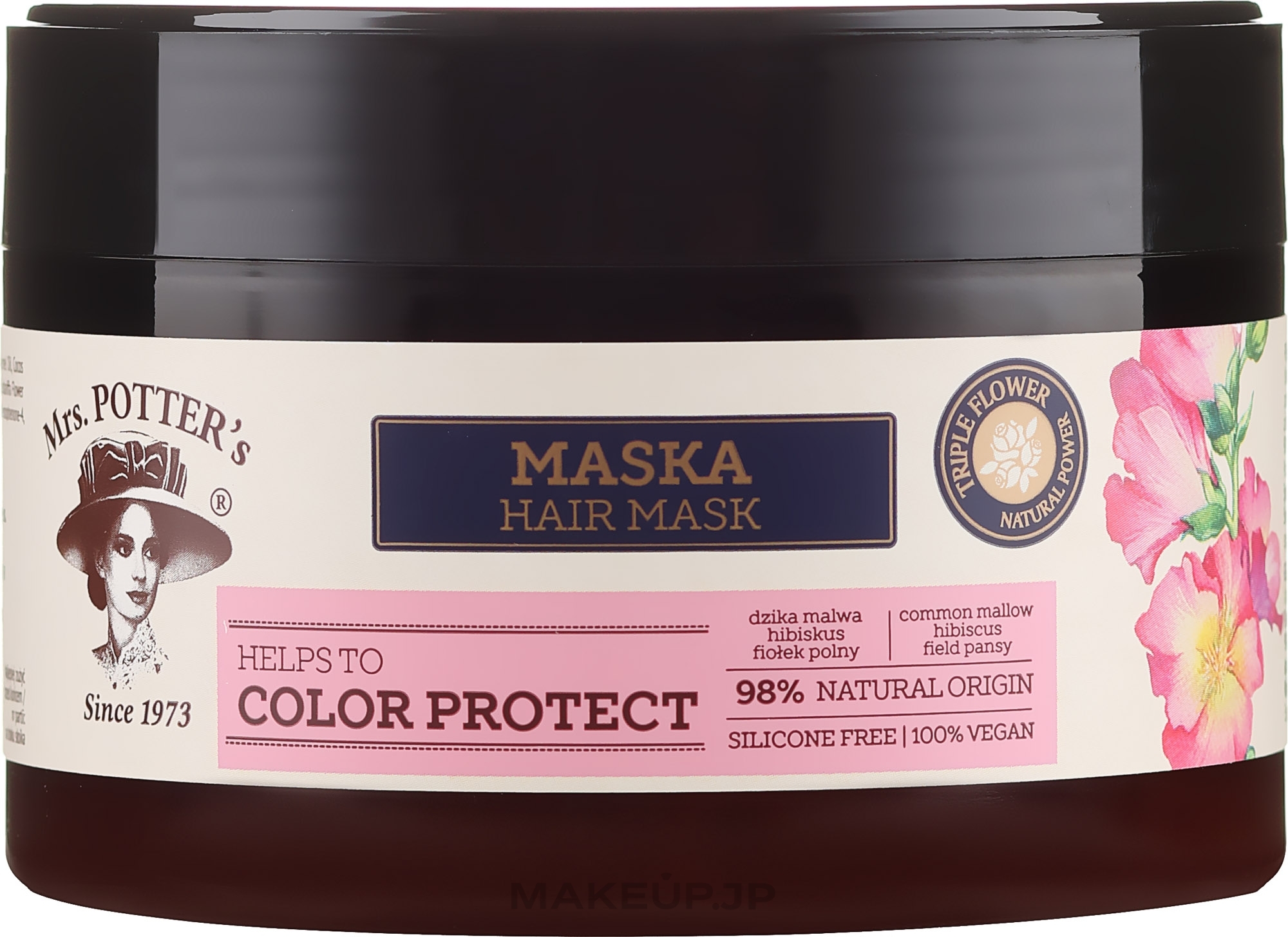 Color-Treated Hair Mask - Mrs. Potter's Triple Flower Color Protect — photo 230 ml