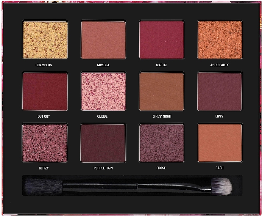 Eyeshadow Palette - W7 Let's Party With Vickaboo Pressed Pigment Palette — photo N3