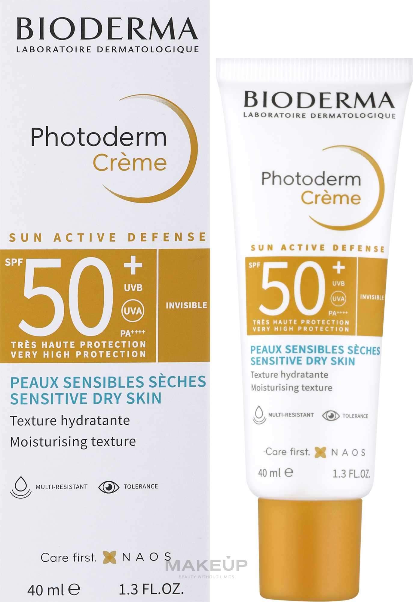 Sunscreen for Sensitive & Dry Skin - Bioderma Photoderm Cream SPF50+ Sensitive Dry Skin — photo 40 ml